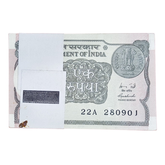 Rs 1 Birthday Serial Packet 28 September 2001  UNC Condition