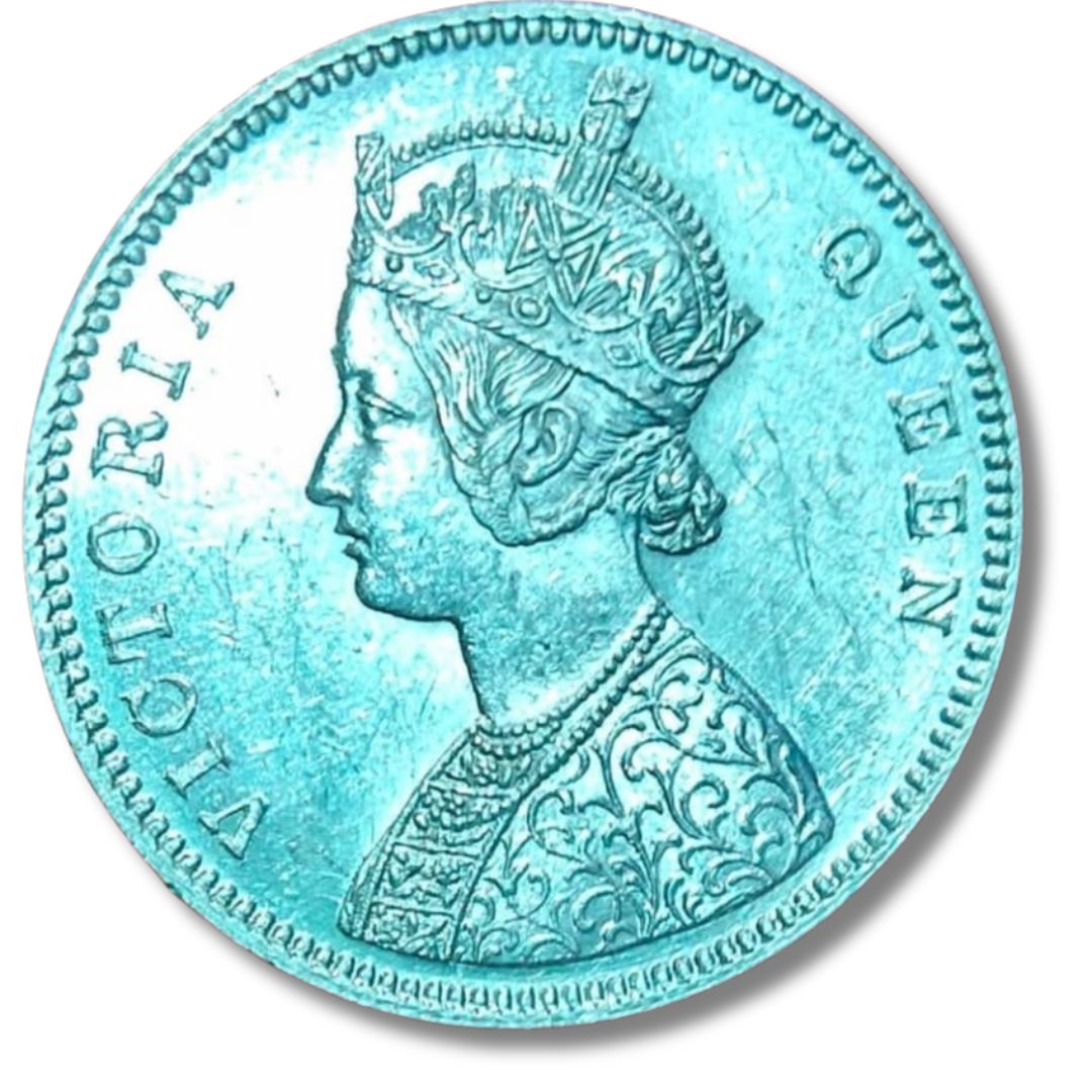 1862 One Rupee Silver Coin – Victoria Queen Lustrous | Buy British India Coin Online