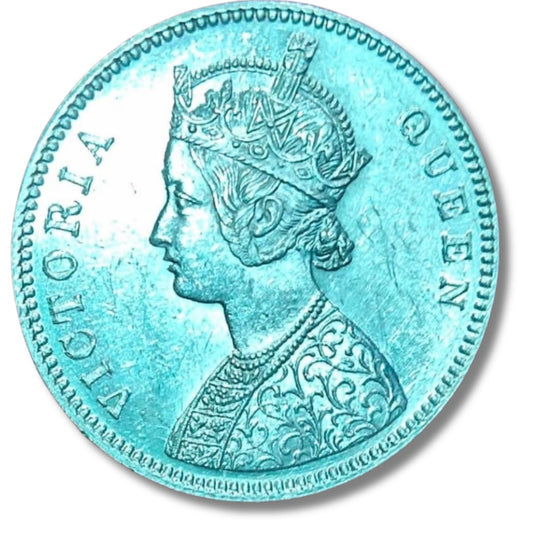 1862 One Rupee Silver Coin – Victoria Queen Lustrous | Buy British India Coin Online