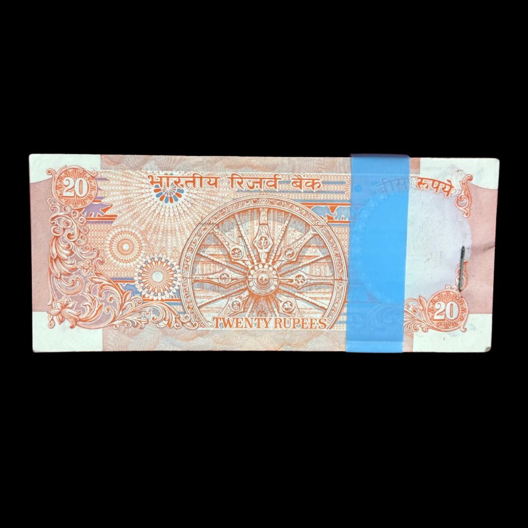 Rs20 Konark wheel chakar serial peket governor name C. Rangarajan extremely rare - Collection Bazzar