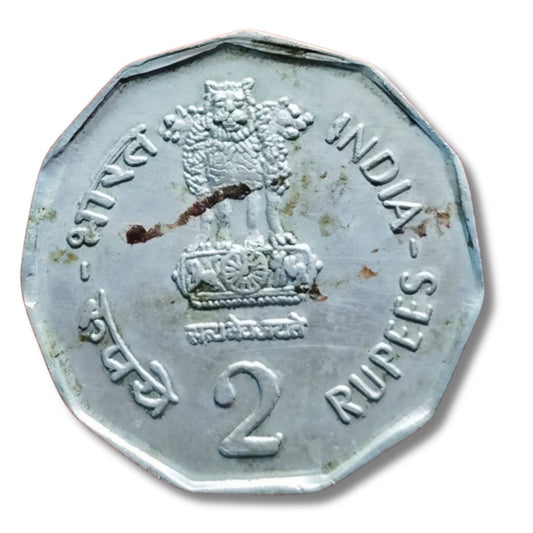 Rs 2 Dr.B.R.Ambedkar 1990 Centuary Never Minted In India But Found In Criculation