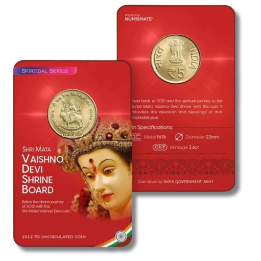 Rs 5 Mata Vaishno Devi Shrine Board Excellent Condition