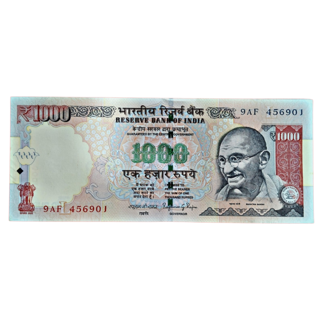 Rs 1000 Old Denomination Serial Packet – 100 Notes | Governor Raghuram Rajan | Extremely Rare | Excellent Condition
