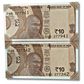 Rs 10 Indian Bank Note – One Side Printed, One Side Blank – Gem UNC Condition