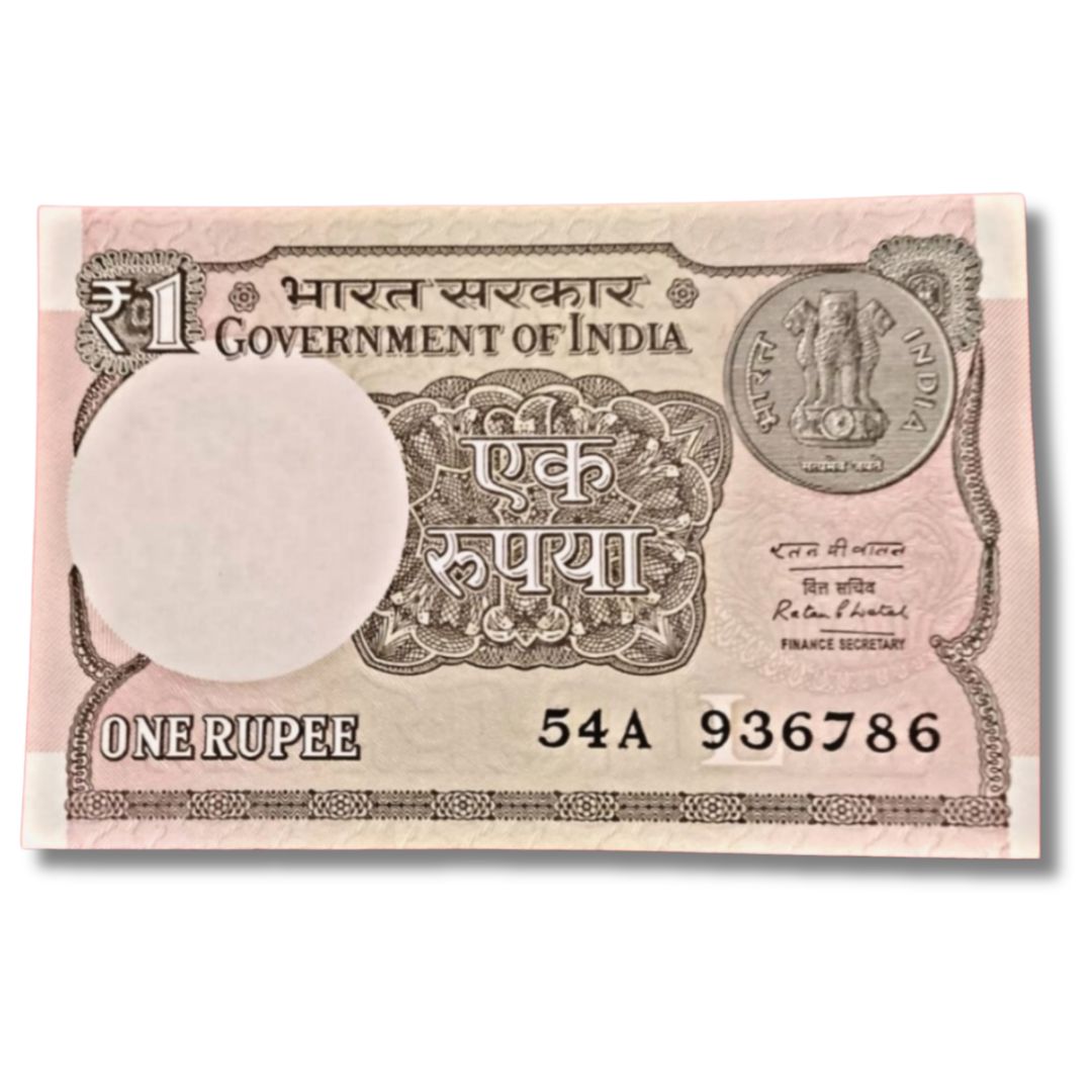 Rs 1 Fancy Note – 936786 Ending 786 | Jumbled Ladder | 54A Prefix | Ratan Watal | UNC Condition