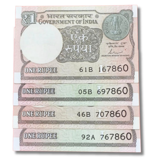 Rs 1 Fancy Note – Middle 786 | Holy Bismillah Number | Shaktikanta Das | UNC Condition