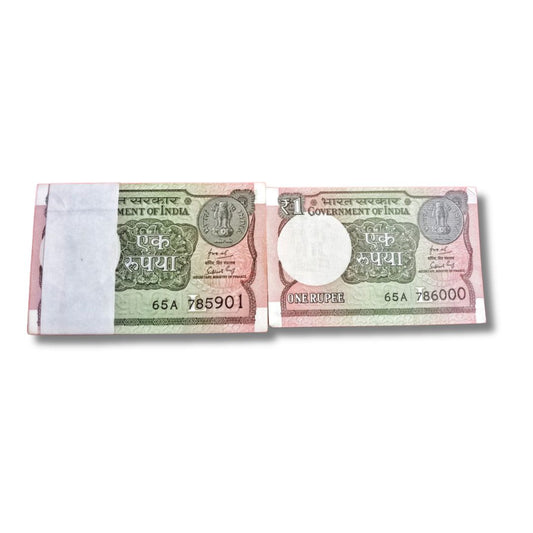 Rs 1 New Note Packet – 786000 | Bismillah Holy Number | Subhash Garg | Gem Packet | UNC Condition
