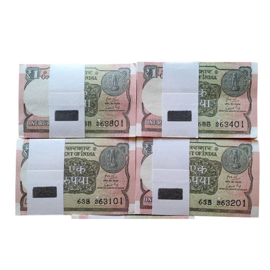 Rs 1 Note Packet | 100 Notes Packet | UNC Condition