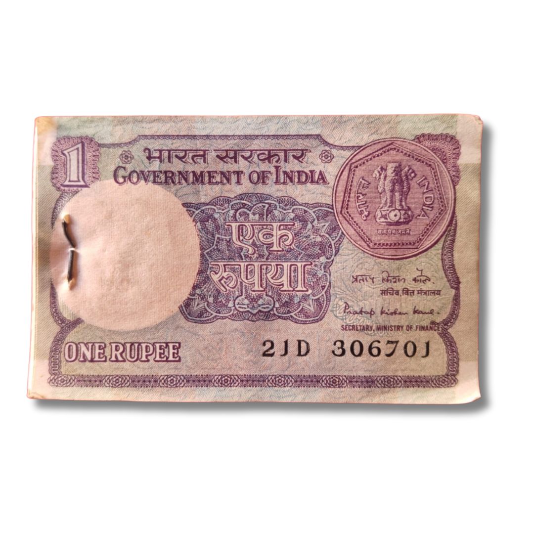 Rs 1 Small Coin Serial Packet – 21D Prefix 306701 Ending 786 | Holy Bismillah Number | Pratap Kishan Kaul 1984 | UNC Condition