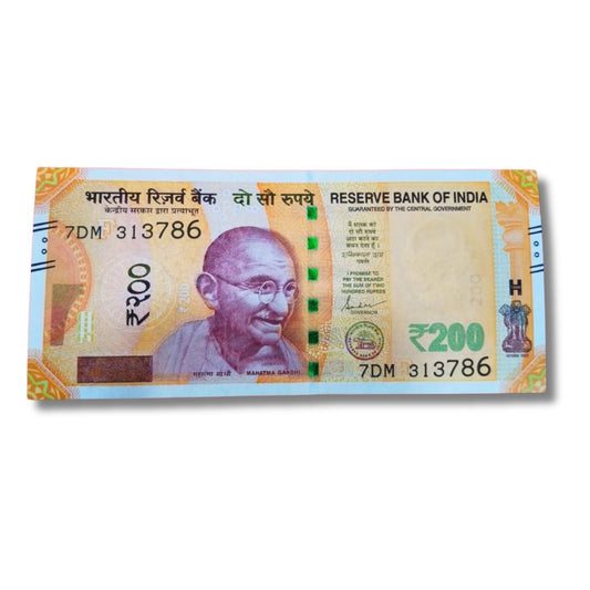 Rs 200 Note – 313786 Ending 786 | UNC Condition | Rare Fancy Number

