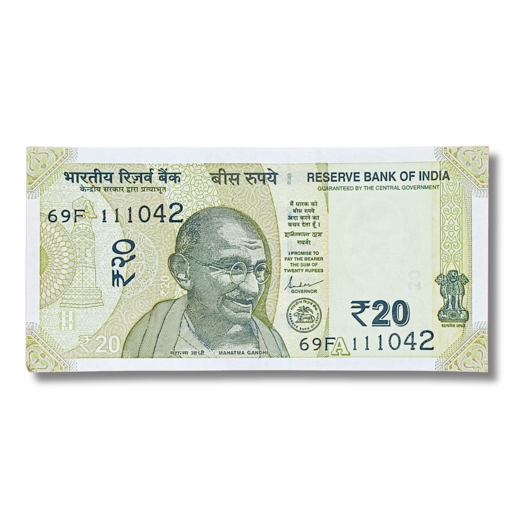 Rs 20 Note – Amitabh Bachchan Birthday 11.10.42 | Shaktikanta Das | Excellent UNC

