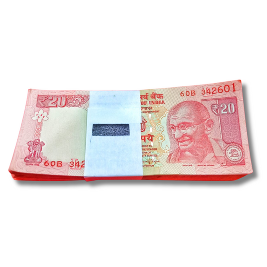 Rs 20 Old Telescopic Note Packet – Prefix 60B | Serial 342601 | Raghuram Rajan