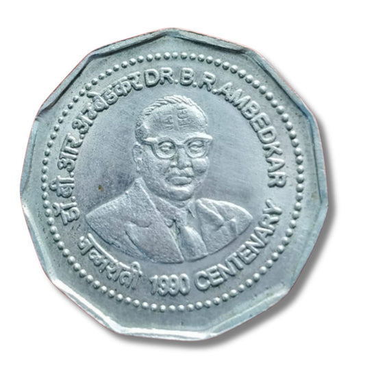 Rs 2 Dr.B.R.Ambedkar 1990 Centuary Never Minted In India But Found In Criculation