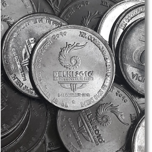 Rs 2 Excellent Condition,XIX Commonwealth Games Rs 2 Fss Hyderabad Mixmint Coin B