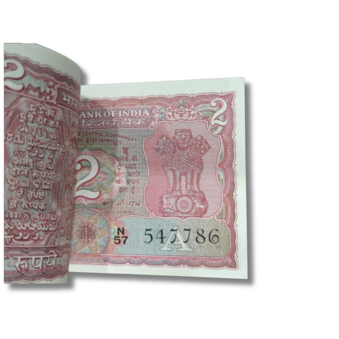 Rs 2 Tiger Note Packet – N 57 Prefix Serial 547701 | Ending 786 Bismillah Number |

