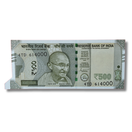 Rs 500 Indian Bank Note – Extra Paper Error