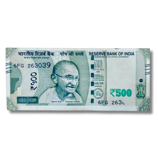 Rs 500 New Note – Serial 263039 Printing Error