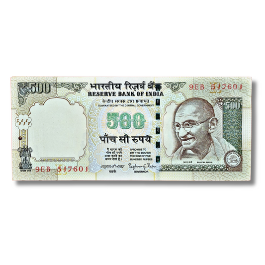 Rs 500 Old Note Packet – Serial 517601 R Insert | Governor Raghuram Rajan