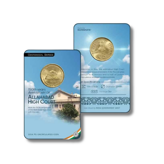 Rs 5 Commemorative Coin – 150th Anniversary of Allahabad High Court | Special Edition Coin Card