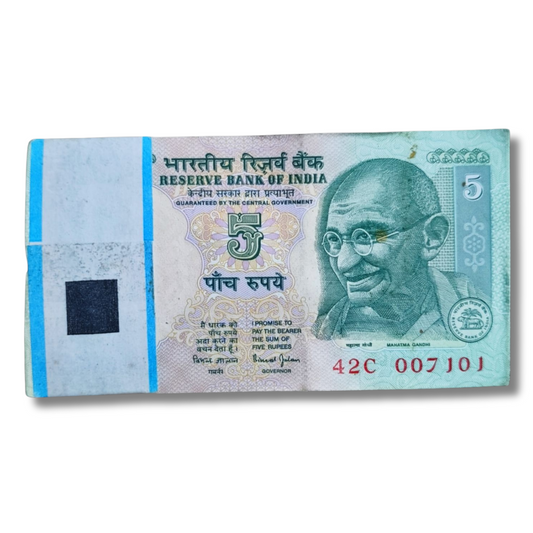 Rs 5 Note Packet – Serial 007101 Start | 007 James Bond Number | Bimal Jalan