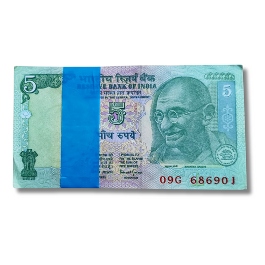Rs 5 Note Packet – Serial 686901 with 686970 | Bimal Jalan