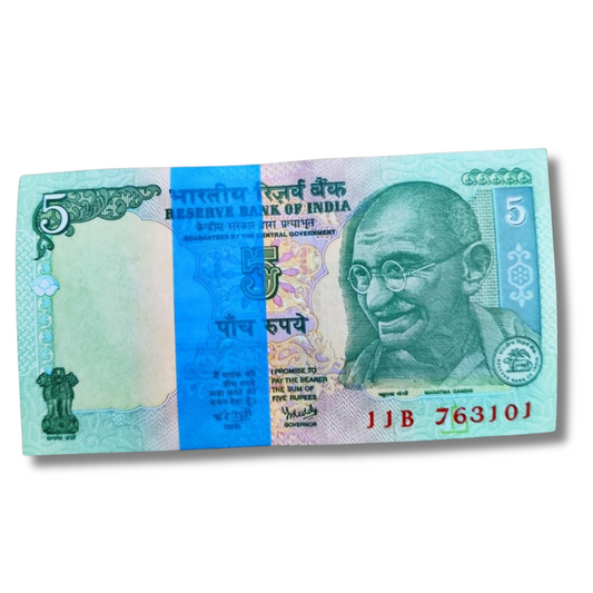 Rs 5 Note Packet – Serial 763101 | Y. V. Reddy | Excellent UNC Condition