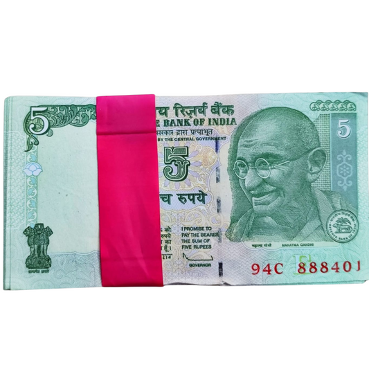 Rs 5 Note Packet – Serial 888401 Start | Triple 888 Fancy Number