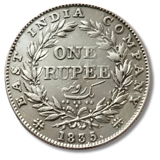 1835 One Rupee Silver Coin – William IV East India Company | Buy British India Coin Online
