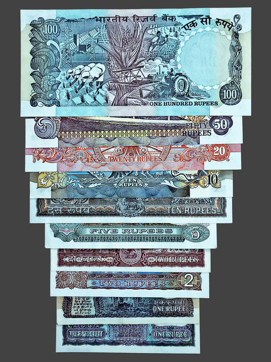 SIGNATURE SET OF R. N. MALHOTRA WITH (10) NOTES rare collection - Collection Bazzar