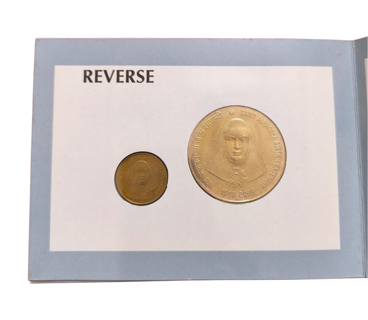Saint Alphonsa Birth Centenary Commemorative Coin Set | ₹100 & ₹5 UNC - Collection Bazzar
