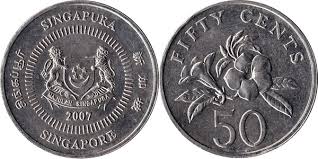 50 cents coin singapore - Collection Bazzar