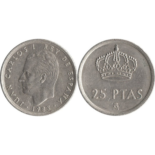 Spain 25 Pesetas 1983 Juan Carlos I | Rey de España - Collection Bazzar