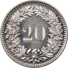 Switzerland 20 Rappen 1982 Coin  Collectible World Coin - Collection Bazzar
