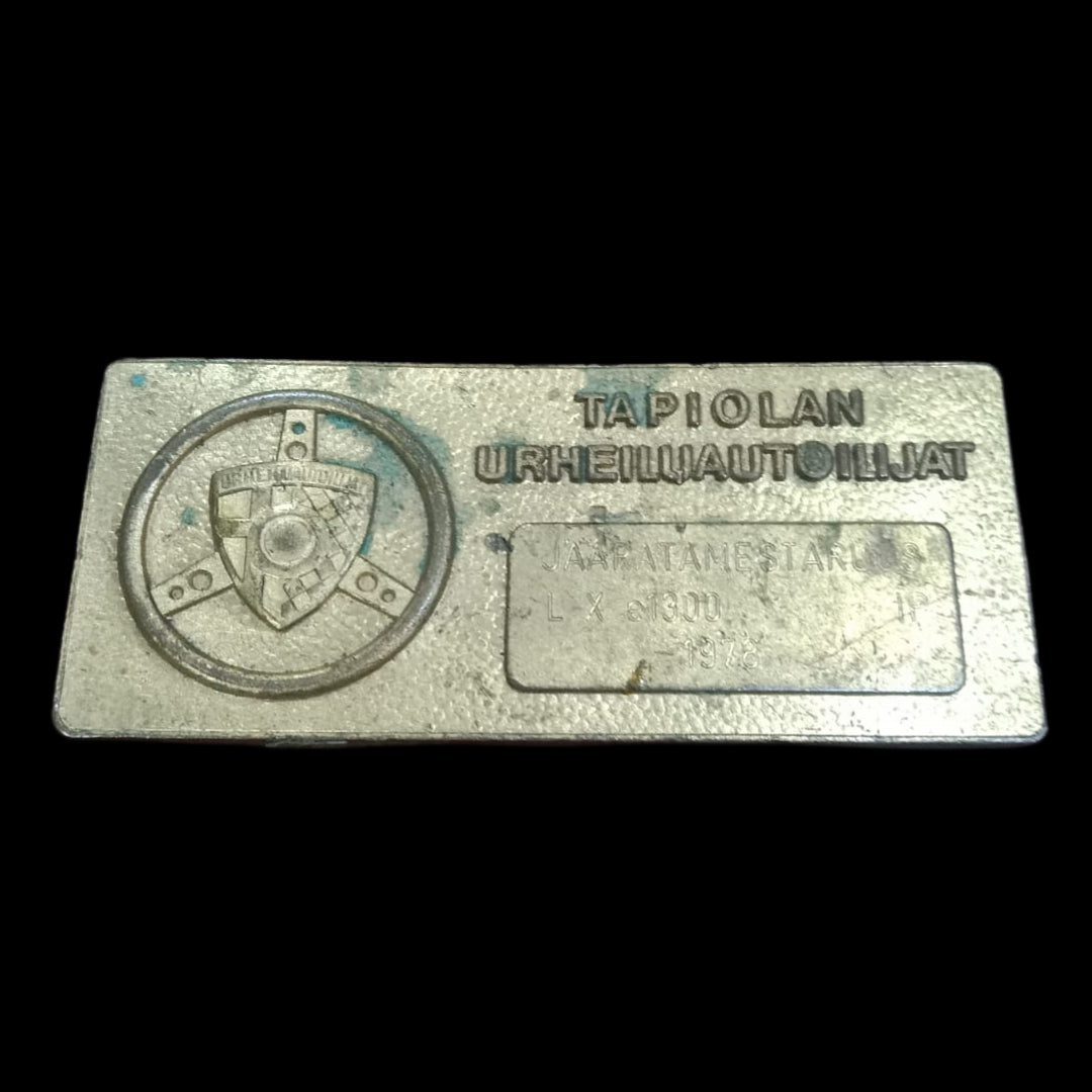 Tapiolan Urheiluautoilijat Vintage Finnish Rally Medal 1965 Rare - Collection Bazzar
