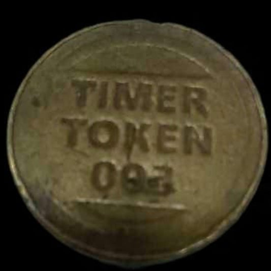 Timer Token 095 Brass Numbered Utility Token - Collection Bazzar