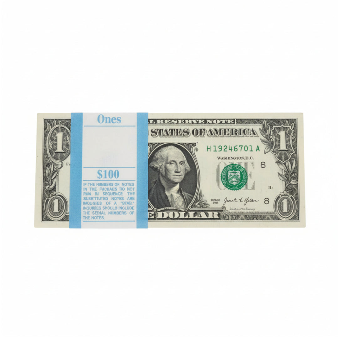 USA 1 Dollar note ending 786 fancy serial number 1924701 UNC condition collectible currency