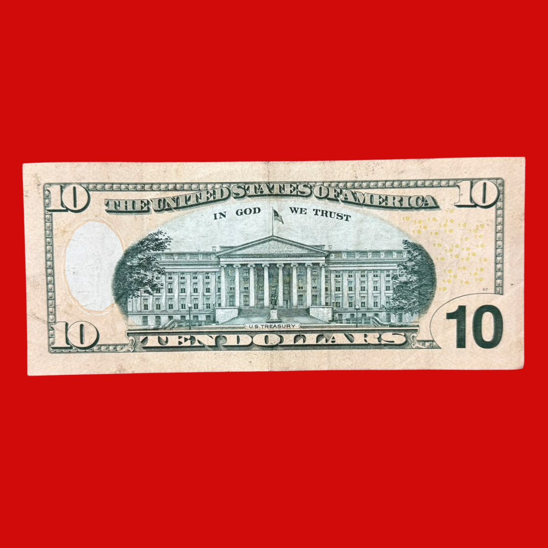 USA 10 Dollar United States Federal Reserve Note UNC Collectible - Collection Bazzar