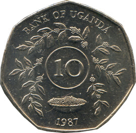 Uganda 10 Shillings 1987 Coin  Collectible World Coin - Collection Bazzar