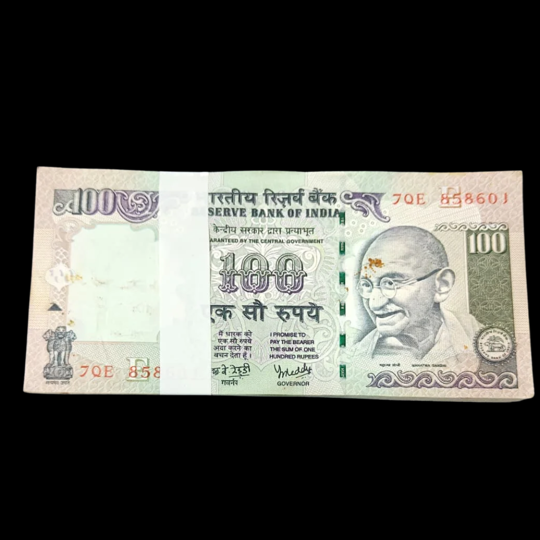 Rs 100 Old Serial Packet Governor Y V Reddy  Rare Collectible