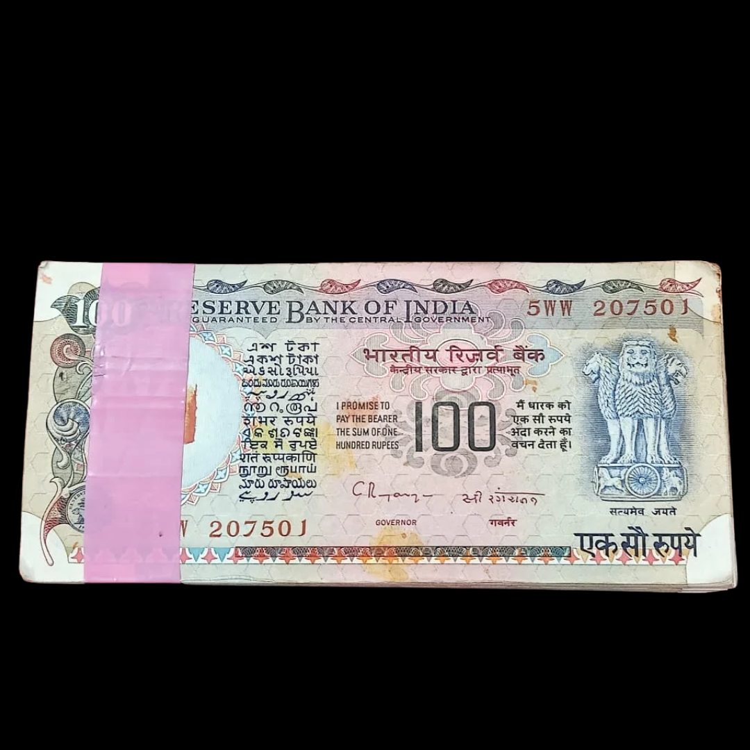 Rs 100 Old  Agriculture Serial Packet Gov C Rangrajan Rare Collectible