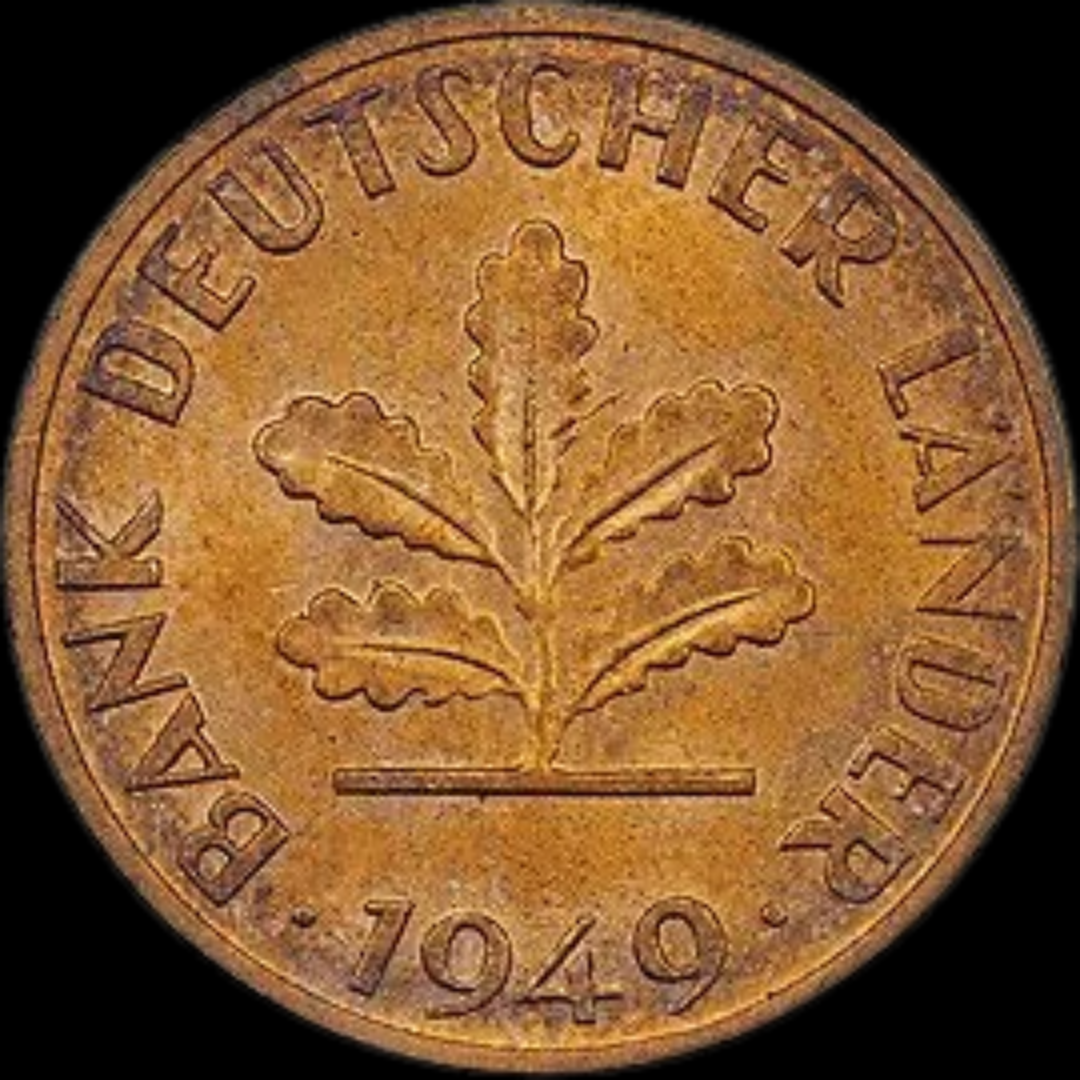 1 pfenning Federal Republic Of Germany Rare Collectible