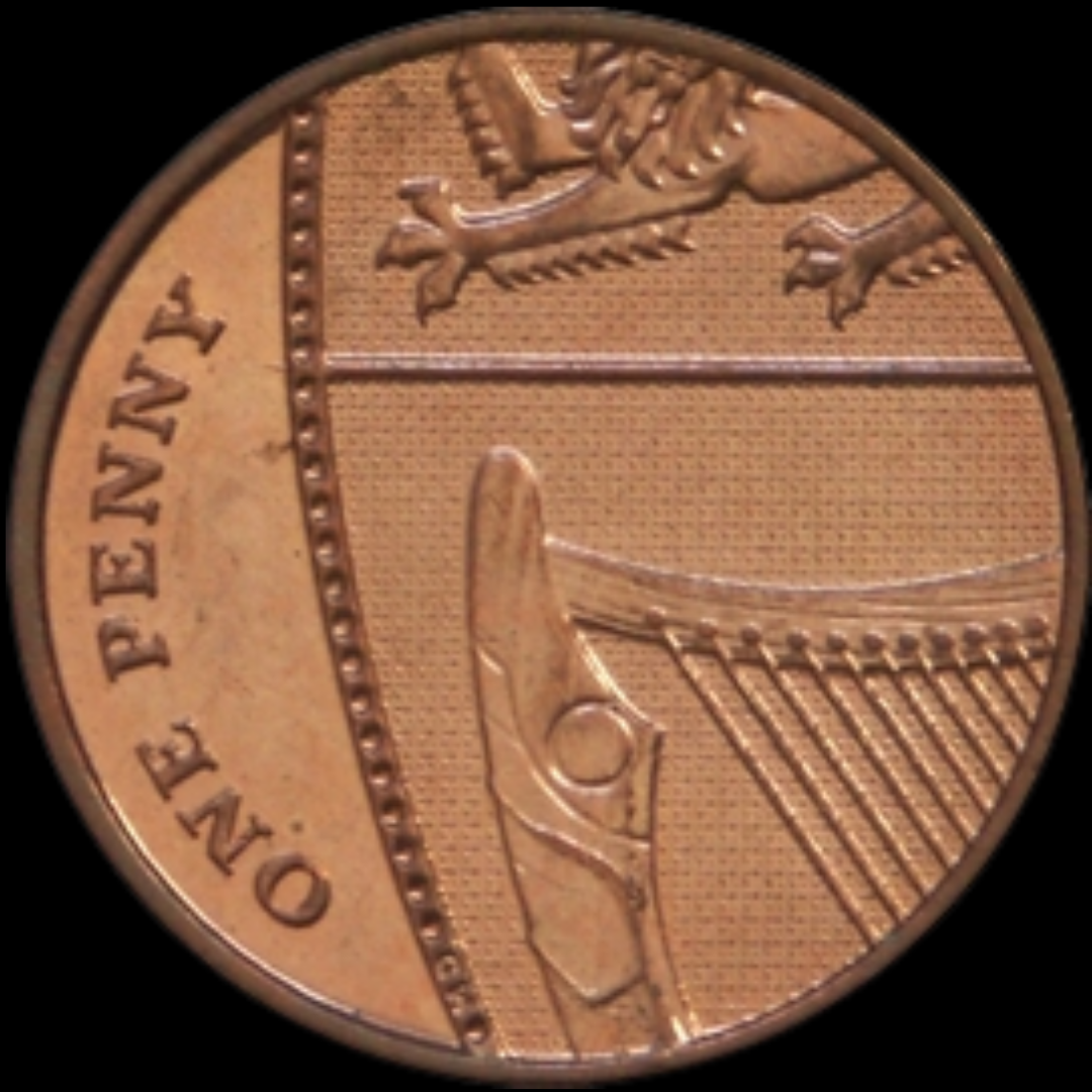 1 Penny Elizabeth II United Kingdom Rare Collectible