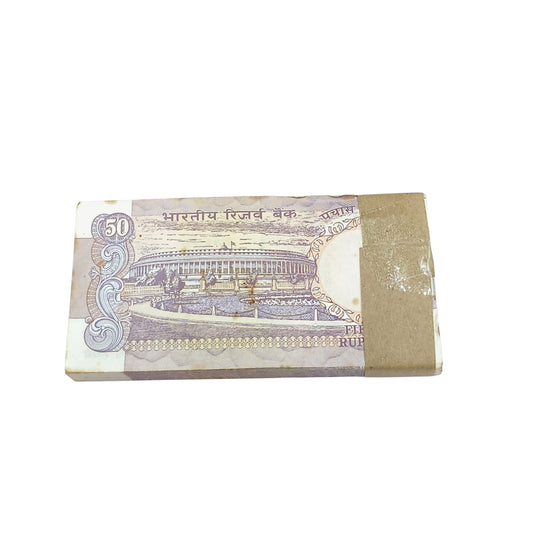Rare ₹50 Old Note Packet 355201 Serial | Bimal Jalan Signed 100 UNC Notes