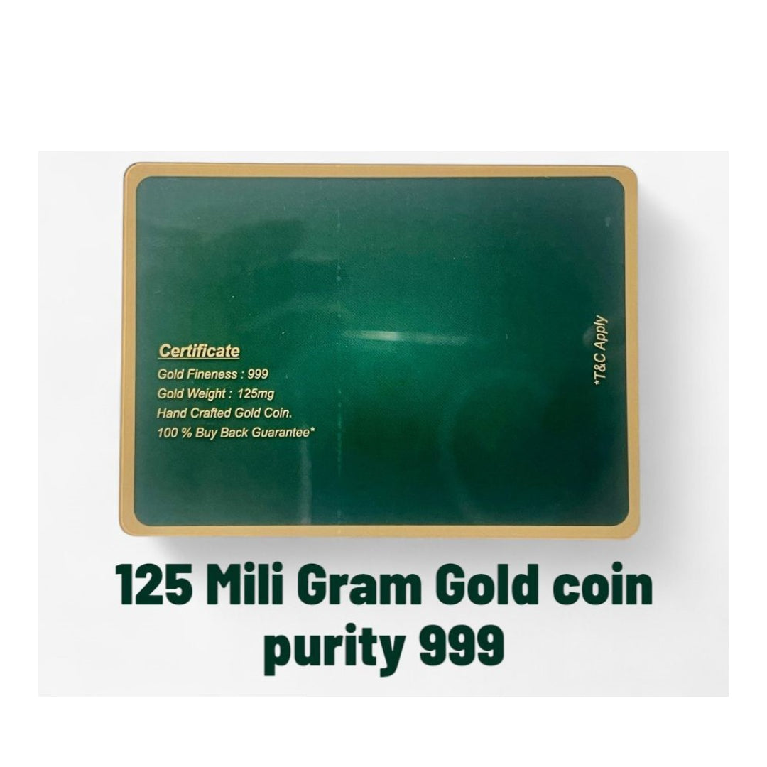Sawa Rupee 125 Milgram Gold Coin | ₹1 & 25 Paise | Rare Collectible
