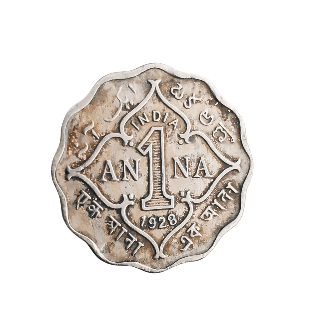 1 Anna Coin 1928 George V King Emperor | Rare Collectible