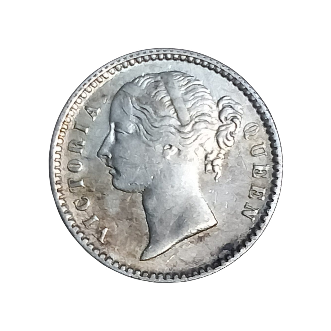 Quarter 1/4 Rupee 1840 Silver Coin | Victoria Empress | Rare Collectible Items
