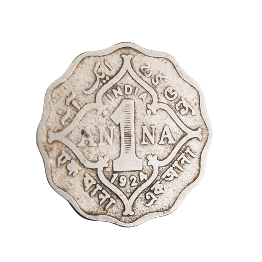 1 Anna Coin 1924 George V King Emperor | Rare Collectible