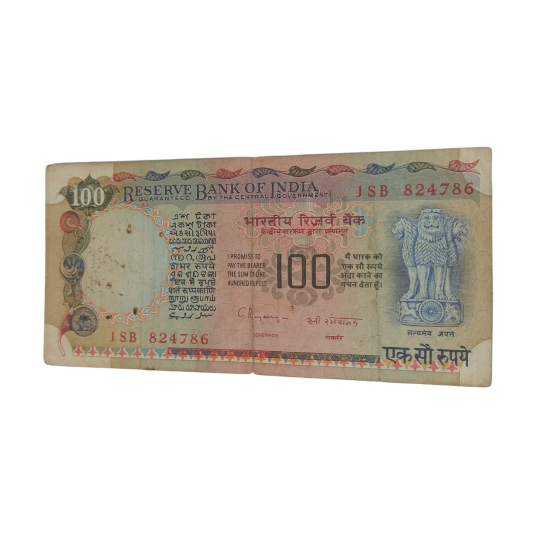 Rs 100 Note Agriculture Pink Beauty Ending 786 | Rare Collectible Items