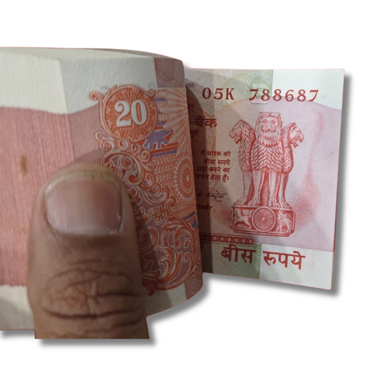 ₹20 Old Konark Note Packet | 05K Prefix | Fancy Number 788687 (786786 Type)