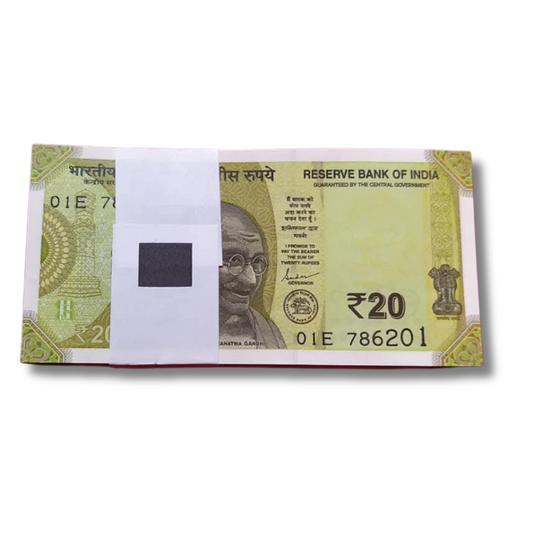 Rs 20 serial packet 786201 holy bismillah number  governor shakti kant das unc condition